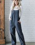 Real Teal Solid Pocketed Loose Fit Corduroy Overall