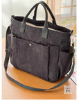 Large Capacity Shoulder Canvas Bag, Commuting Hand Bag