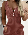 Sunken Stripe Slim Fit Dress Women