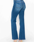 bytos Full Size High Rise Bootcut Jeans with Pockets - Little Miss Vanilla