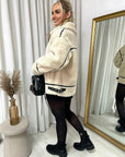 Winter Warm Fluffy Fleece Fur Zip Up Jacket