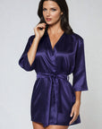 Irall Aria Dressing Gown Navy