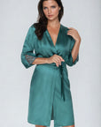 Irall Emerald Dressing Gown Green