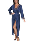 Irall Yoko Dressing Gown Navy Blue