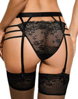 Roza Cyria Black Suspender Belt