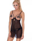 Roza Mehendi Chemise Black