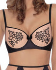 Roza Mehendi Push Up Bra Black