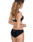 Reggiseno a coppa morbida Roza Nefer Nero-Salmone