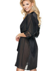 Irall Sharon Dressing Gown Black