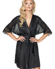 Irall Sharon Dressing Gown Black