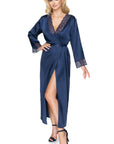 Irall Yoko Dressing Gown Navy Blue