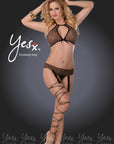 Yesx YX937 3-teiliges Set Leopard/Schwarz