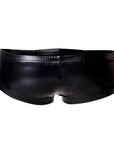 C4M Booty Shorts Black Leatherette Large - Sydney Rose Lingerie 