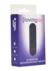 Loving Joy 10 Function Rechargeable Bullet Vibrator Black - Sydney Rose Lingerie 