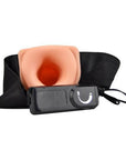 Loving Joy 8 Inch Vibrating Hollow Strap On Vanilla - Sydney Rose Lingerie 