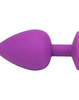 Loving Joy Jewelled Silicone Butt Plug Purple -Large - Sydney Rose Lingerie 