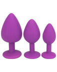 Loving Joy Jewelled Silicone Butt Plug Purple -Large - Sydney Rose Lingerie 