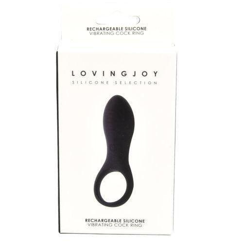 Loving Joy Rechargeable Silicone Vibrating Cock Ring - Sydney Rose Lingerie 