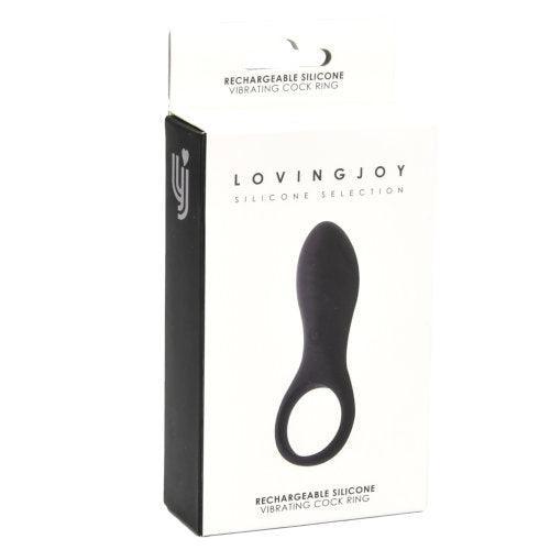 Loving Joy Rechargeable Silicone Vibrating Cock Ring - Sydney Rose Lingerie 