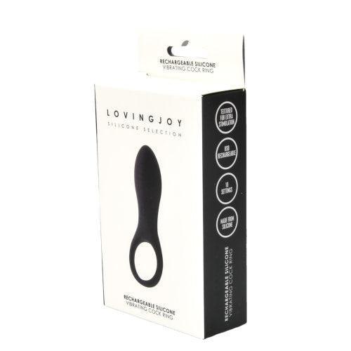 Loving Joy Rechargeable Silicone Vibrating Cock Ring - Sydney Rose Lingerie 