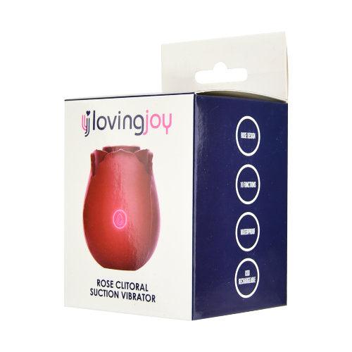 Loving Joy Rose Toy Clitoral Suction Vibrator - Sydney Rose Lingerie 