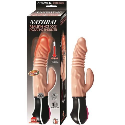 Realistic Warming and Thrusting Vibrating Dildo Flesh - Sydney Rose Lingerie 