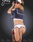 YesX YX142 Navy Girl Blue/White - Sydney Rose Lingerie 