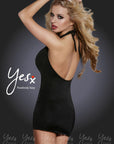 YesX YX322 Dress Black - Sydney Rose Lingerie 