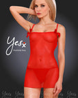 YesX YX697 Dress Red - Sydney Rose Lingerie 