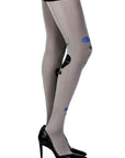 Zohara "Hot Air Balloon" Grey Print Tights - Sydney Rose Lingerie 