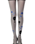 Zohara "Hot Air Balloon" Grey Print Tights - Sydney Rose Lingerie 